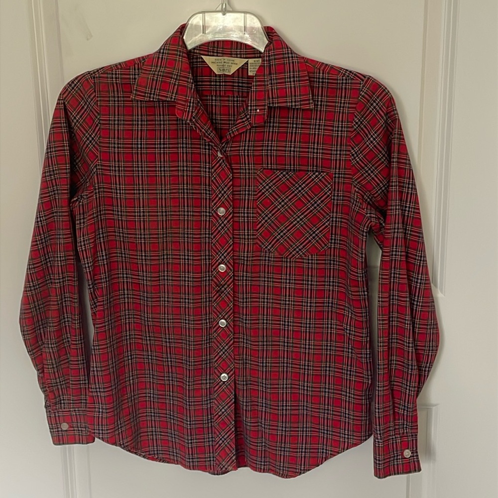 Sears Vintage Plaid Shirt 10
